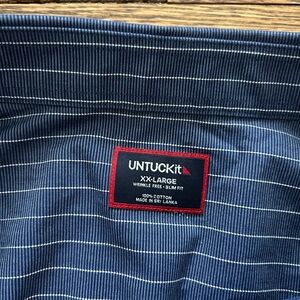 UNTUCKit Blue Striped Shirt